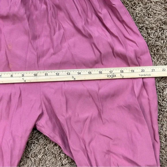 Vintage Enfocus Studio Pink and White Striped Jumpsuit Set With Blazer - Picture 4 of 11